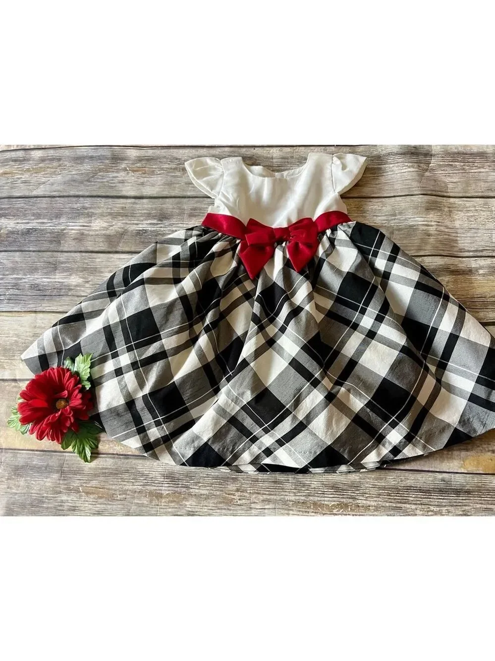 Fancy Gymboree Dress w/Matching Bow